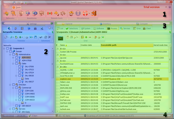 Main interface