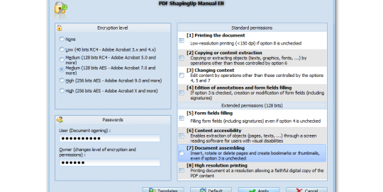 PDF editor [PDF ShapingUp Encrypt]
