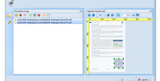 PDF editor [PDF ShapingUp Sign, Files]