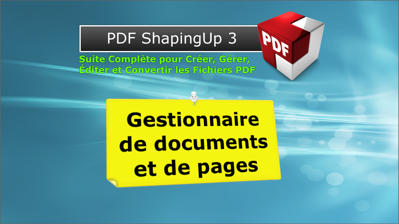 PDF editor [PDF ShapingUp Tutorial Documents_Pages_Manager FR]